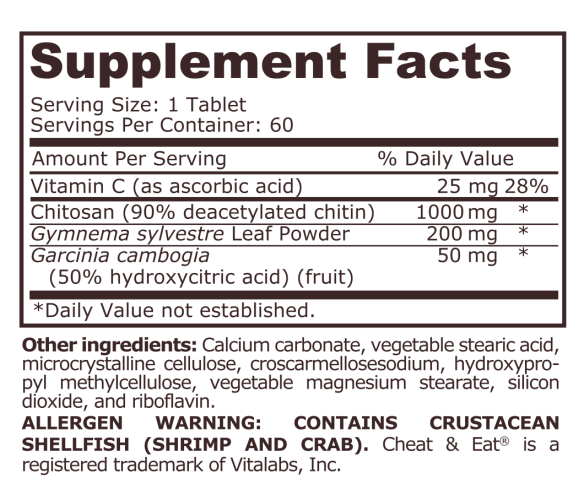 Pure Nutrition - APPETITE CONTROL - 60 tablets