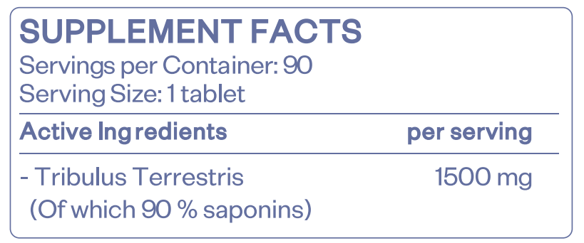 HS LABS - TRIBULUS MAX 1500 mg - 90 Tablets